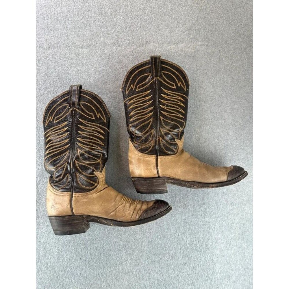 Vintage Tony Lama Cowboy Boots Men's Size 7D